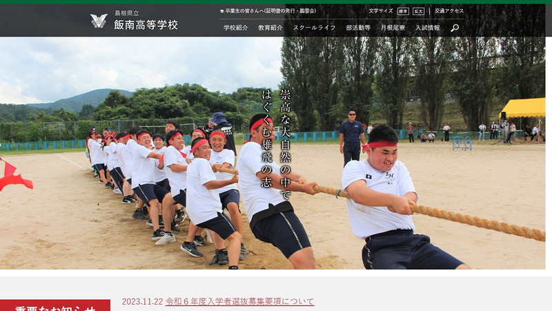 Website of Iinan High School